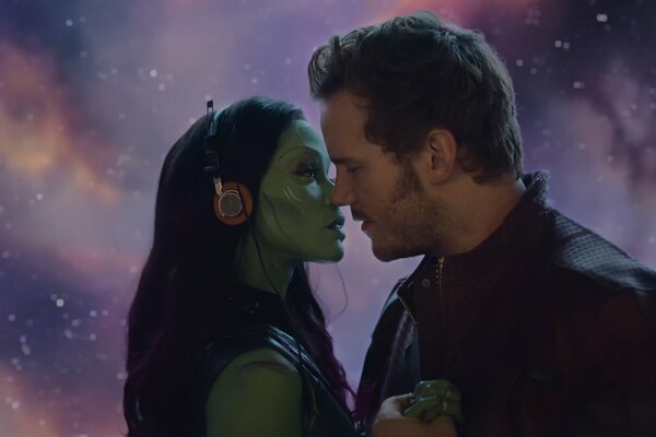 Chris Pratt et Zoe Saldana