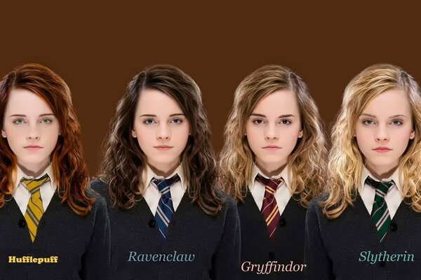 Hermona en diferentes facultades de Hogwarts