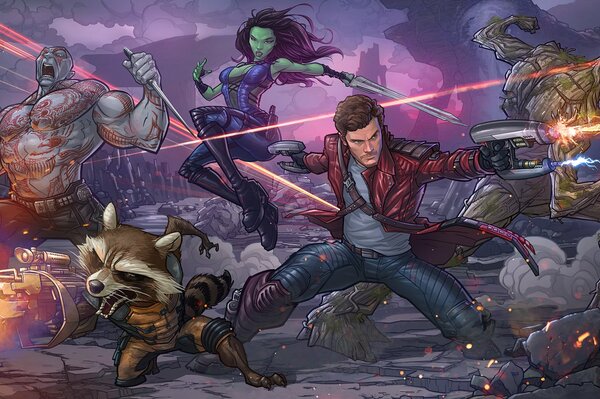 Star-Lord-komiksowy superbohater Strażnicy Galaktyki