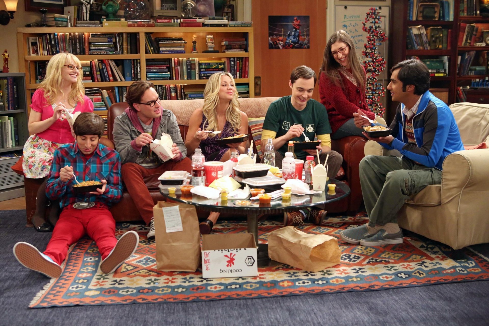 the big bang theory galeki leonard hofstadter jim parsons sheldon cooper kaylee cuoco penny simon helberg howard wolowitz kunal nayyar raj koothrappali melissa rauch bernadette rostenkowski maim bialik amy farrah fowler seri