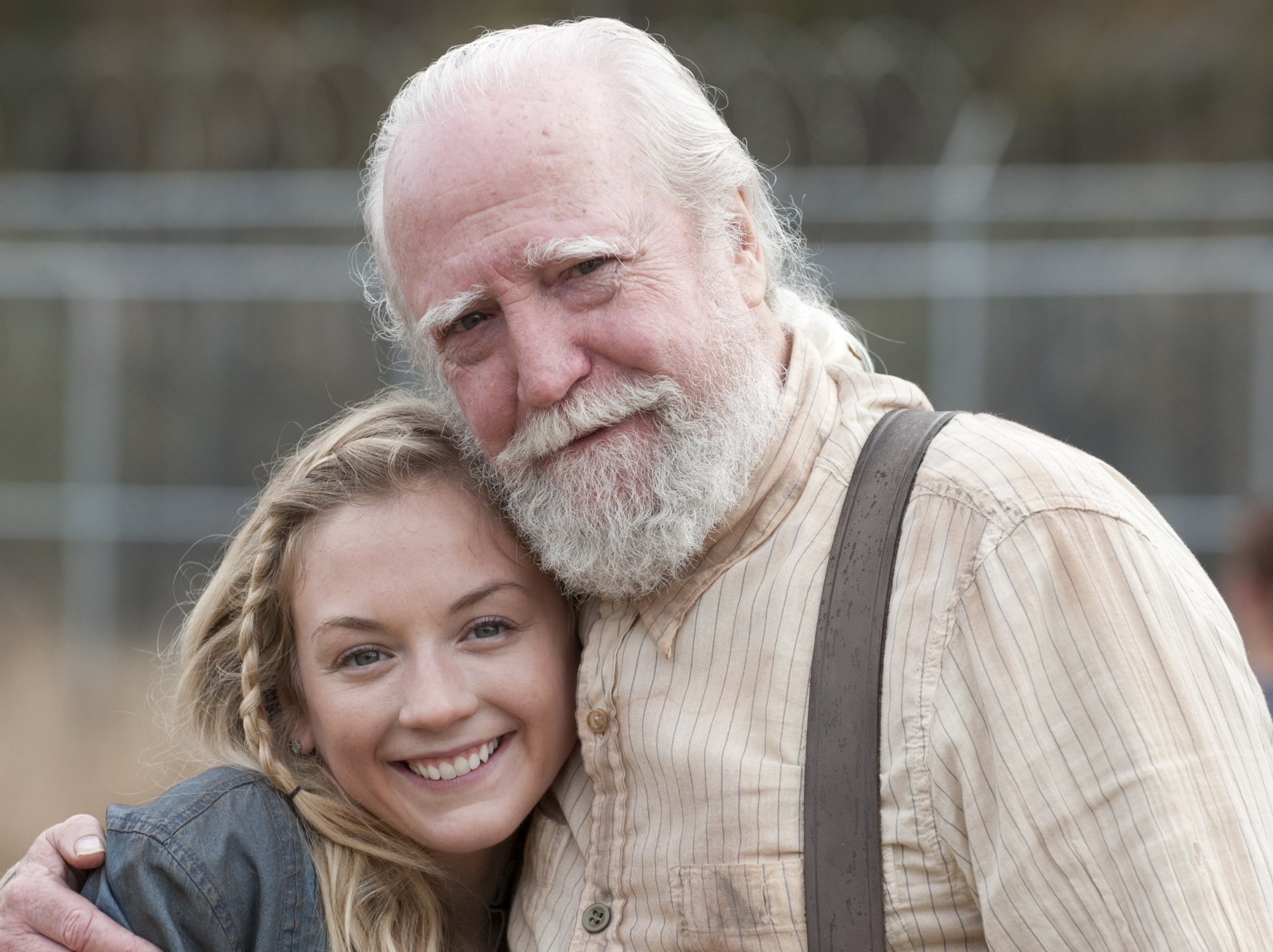 the walking dead emily kinney scott wilson schauspieler lächeln