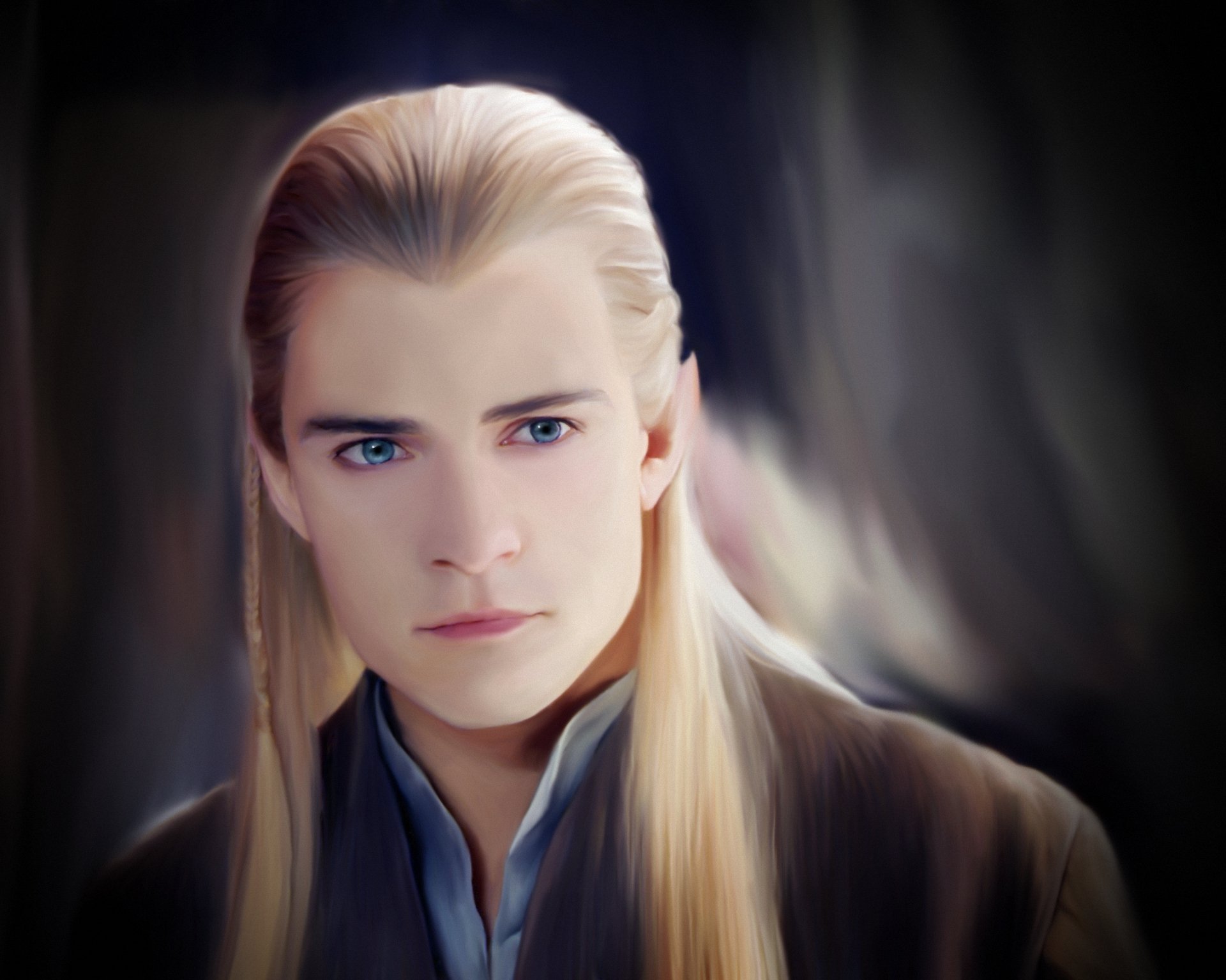 kunst herr der ringe elf legolas orlando bloom gesicht