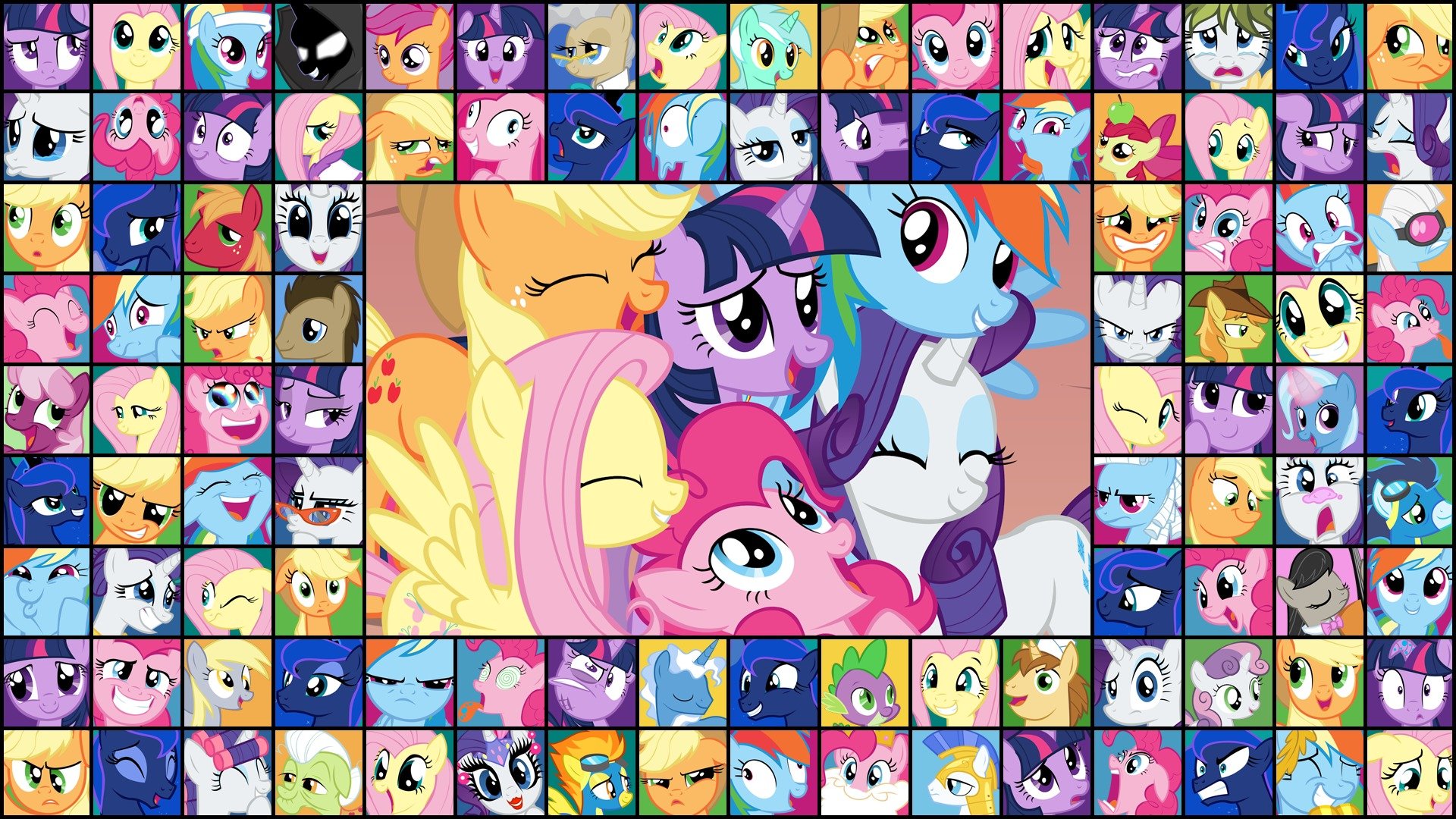 pony la amistad es magia mis pequeños ponis twilight pinky flatty rarity