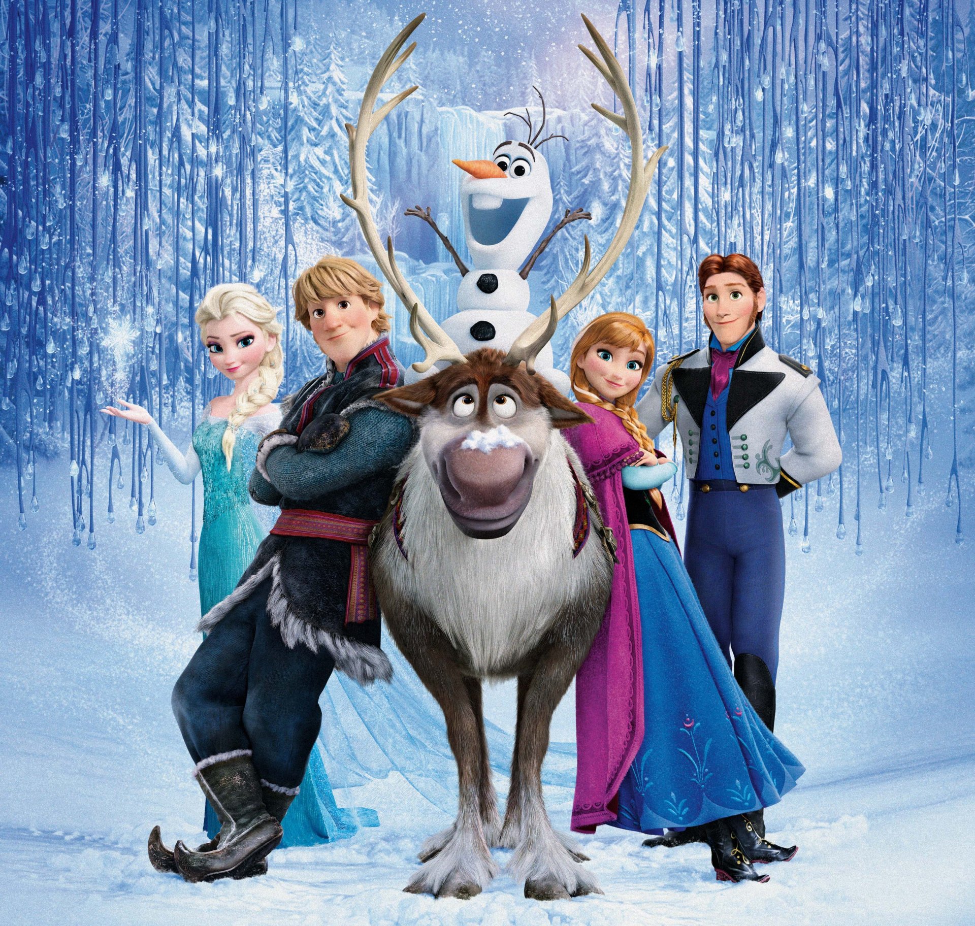 frozen walt disney 2013 arendelle elsa hans anna kristoff sven olaf coeur froid animation erendel royaume neige flocons de neige château de glace reine hans cerf bonhomme de neige princesse