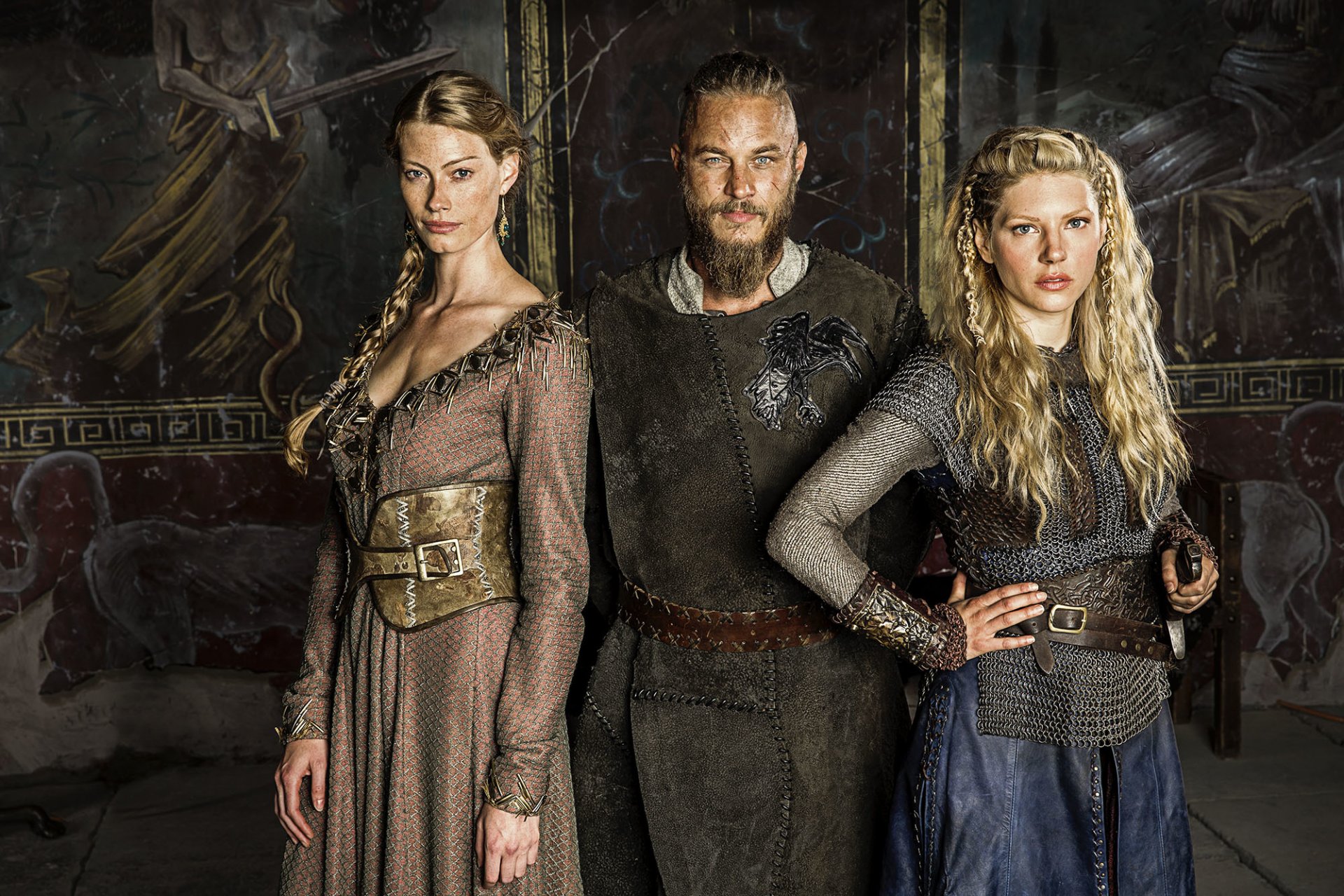 vikingos serie de televisión histórico drama fimmel ragnar lothbrok katherine winnick lagertha alyssa sutherland eslog