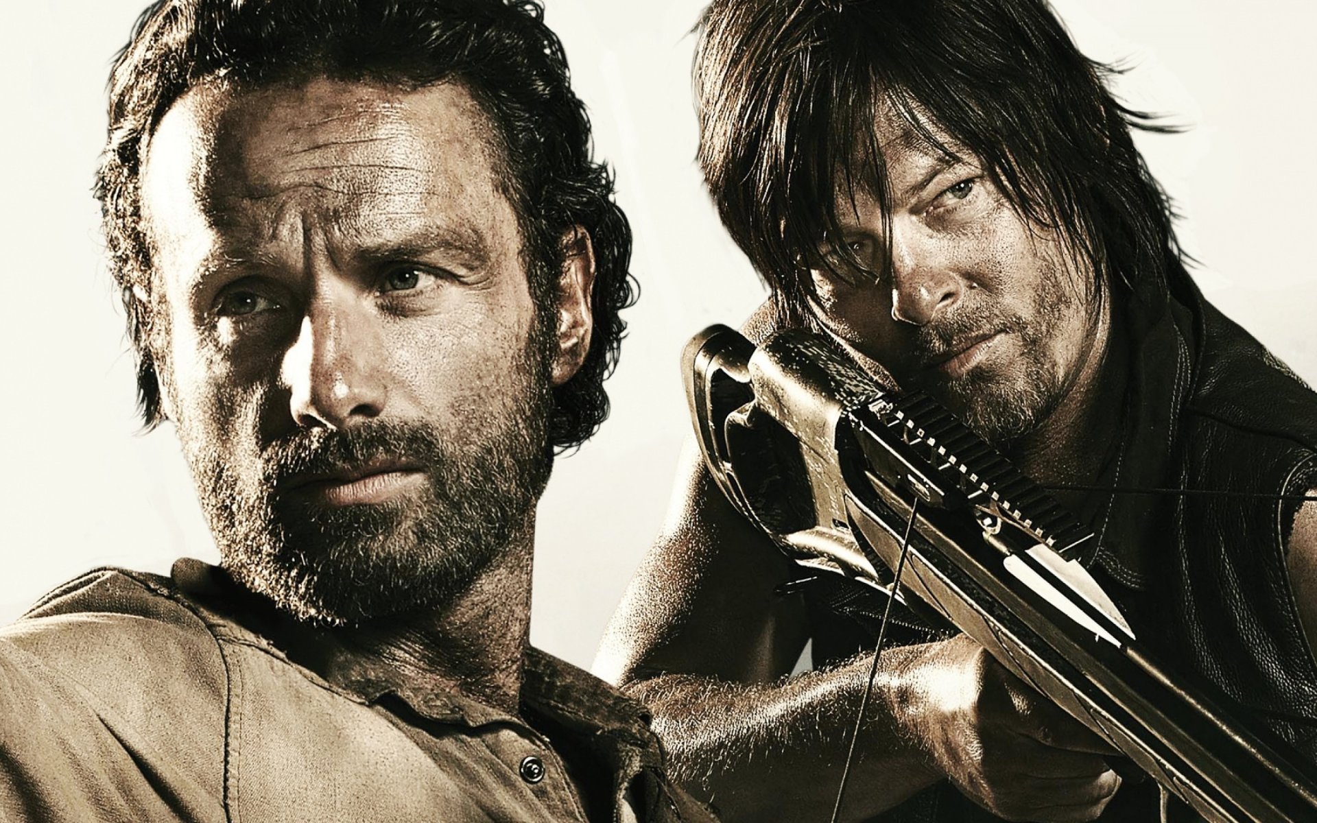 The walking Dead The Walking Dead Andrew Lincoln Rick Grimes Norman Reedus Daryl Dixon Crossbow