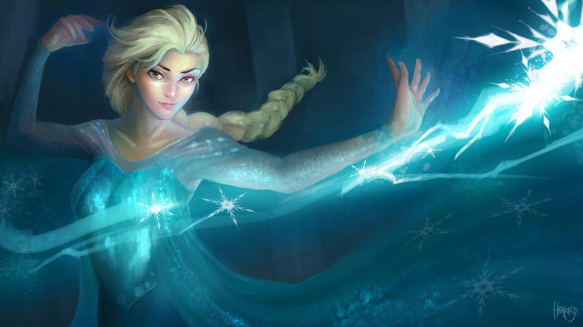 reine des neiges elsa congelé walt disney dessin animé fille vue