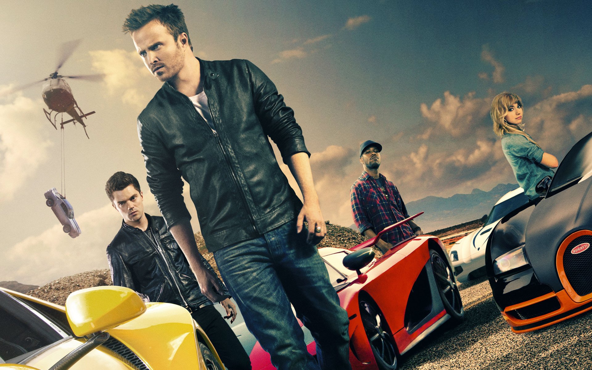 il bisogno di velocità film 2014 aaron paul dominic cooper puts bugatti veyron super sports koenigsegg ccx lamborghini aventador