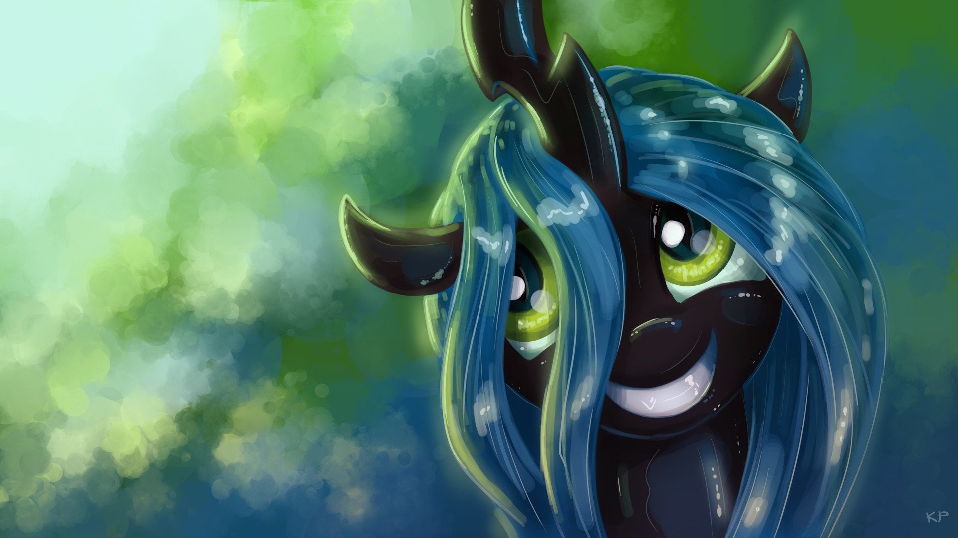 il mio piccolo pony pony chrysalis sorride autore kp-shadowsquirrel