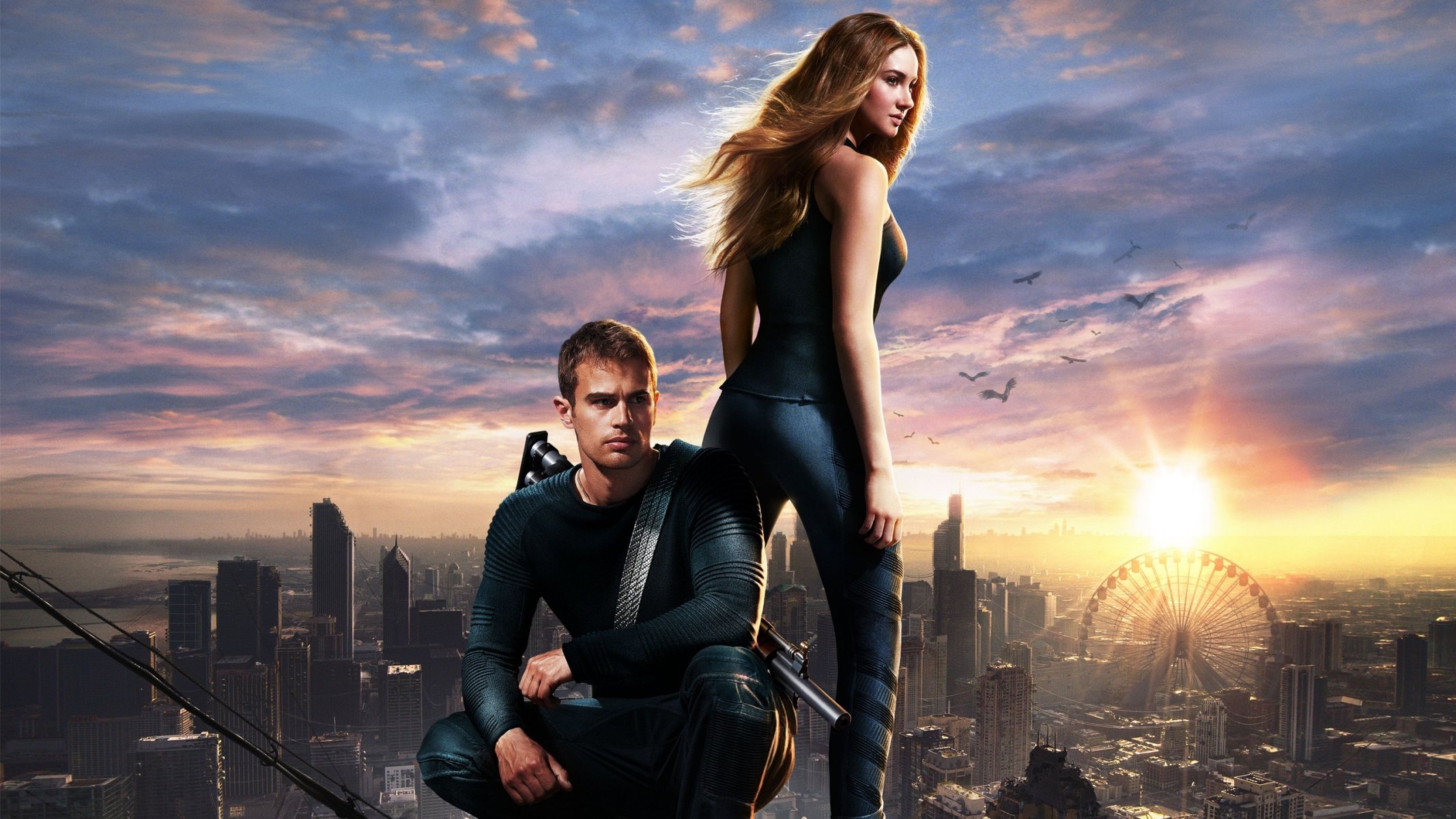 divergent divergent élu shailene woodley woodley theo james chicago ville ciel