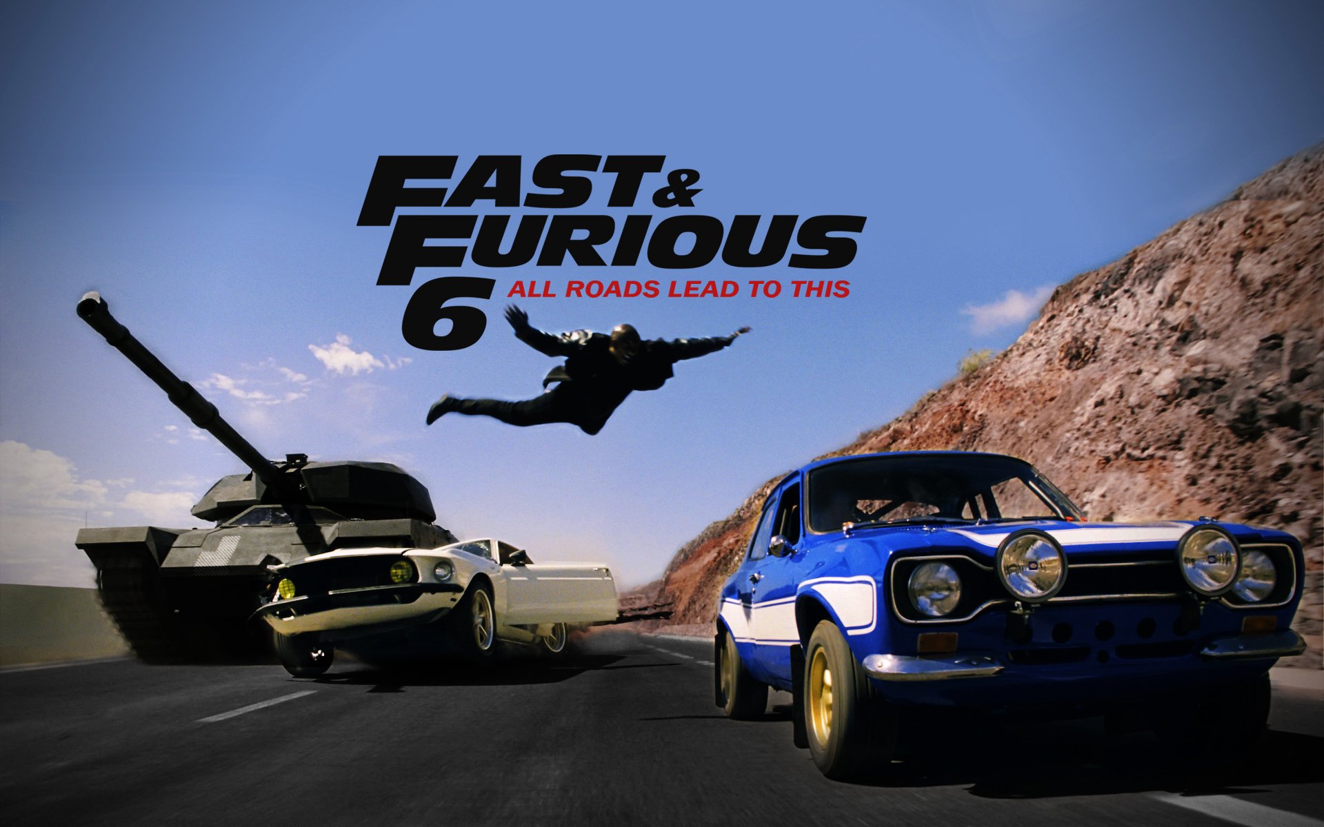 fast & furious 6 fast & furious 6 salto carro armato ford tyrese gibson carta da parati ford escort