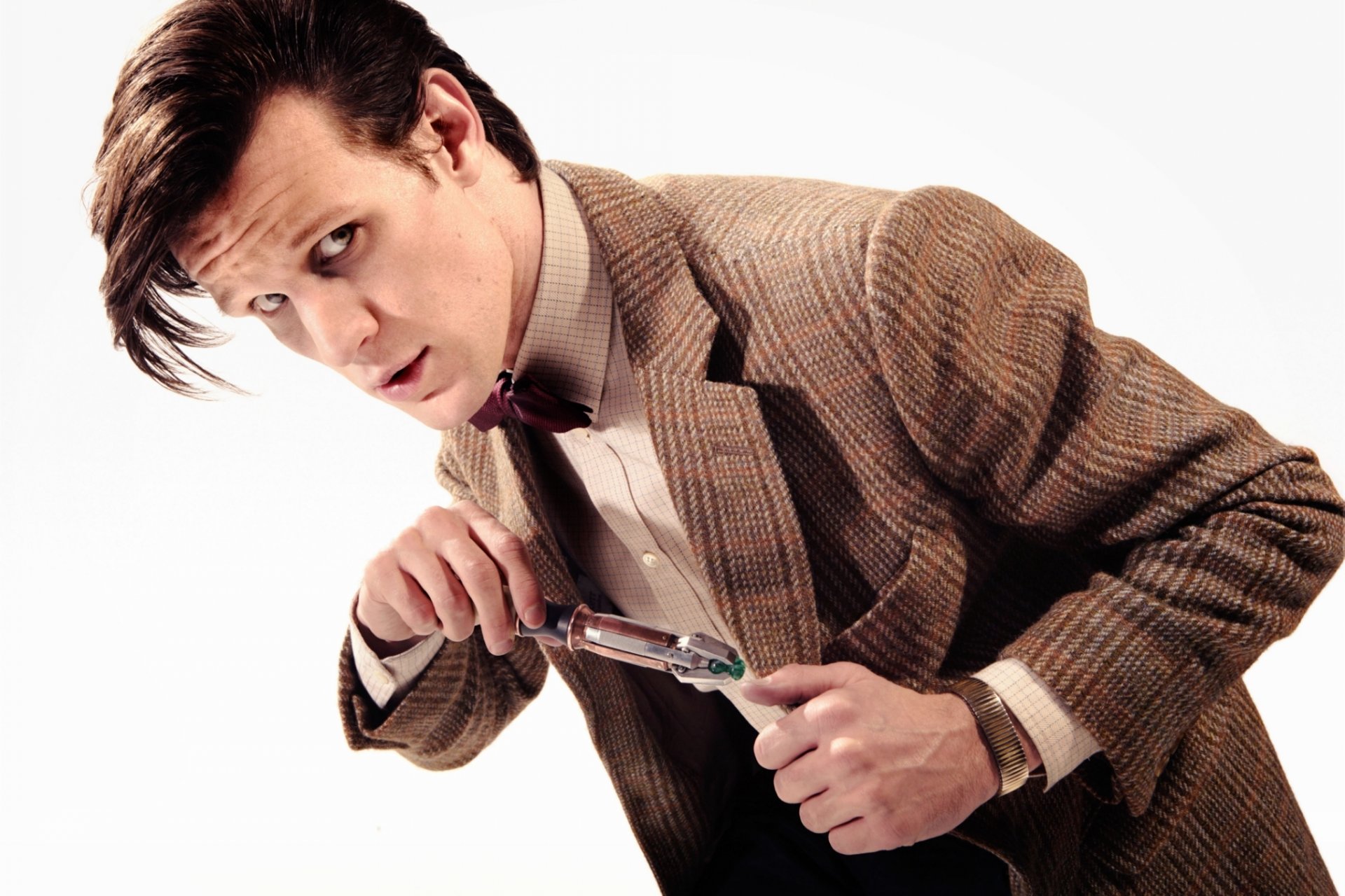 doctor who matt smith hombre fondo blanco