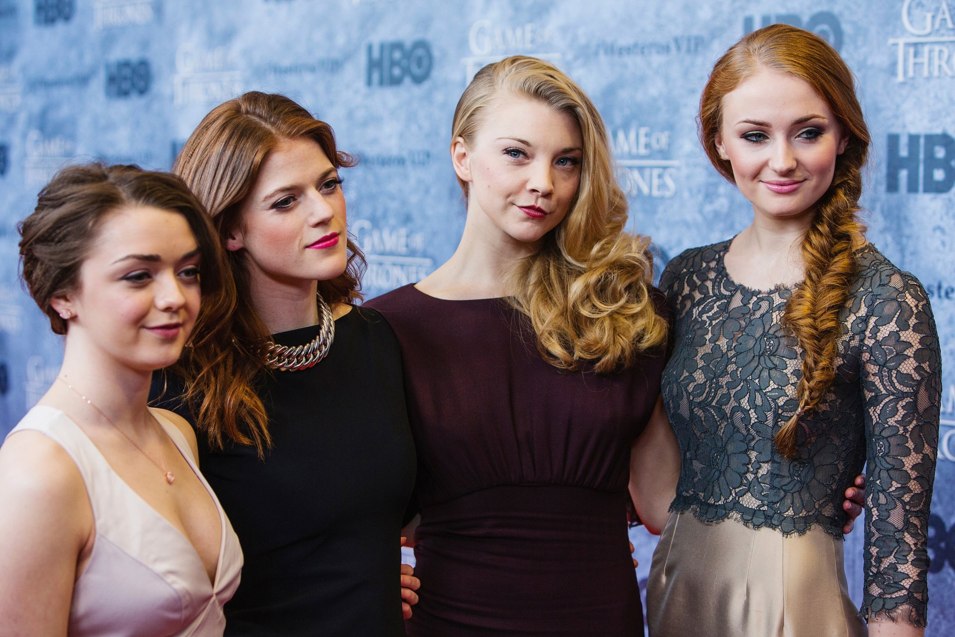 maisie williams rose leslie natalie dormer sophie turner actress game of throne