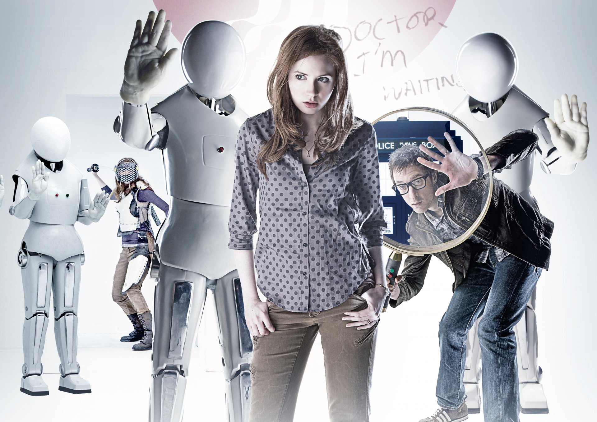 doctor who karen gillan amy pond amy pond amy arthur darville rory williams rory robot androidi serie tv