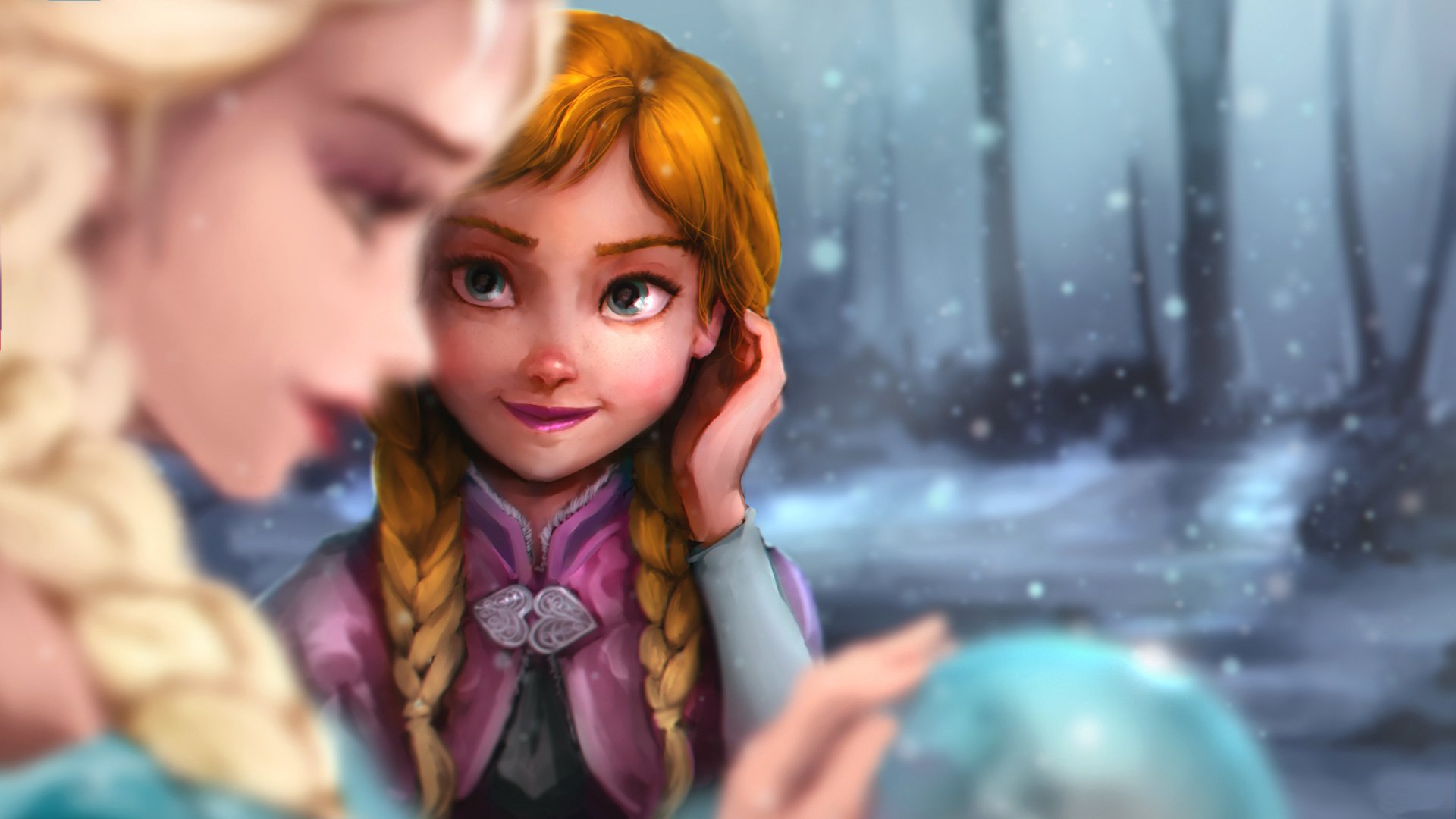 anna elsa coeur froid disney congelé