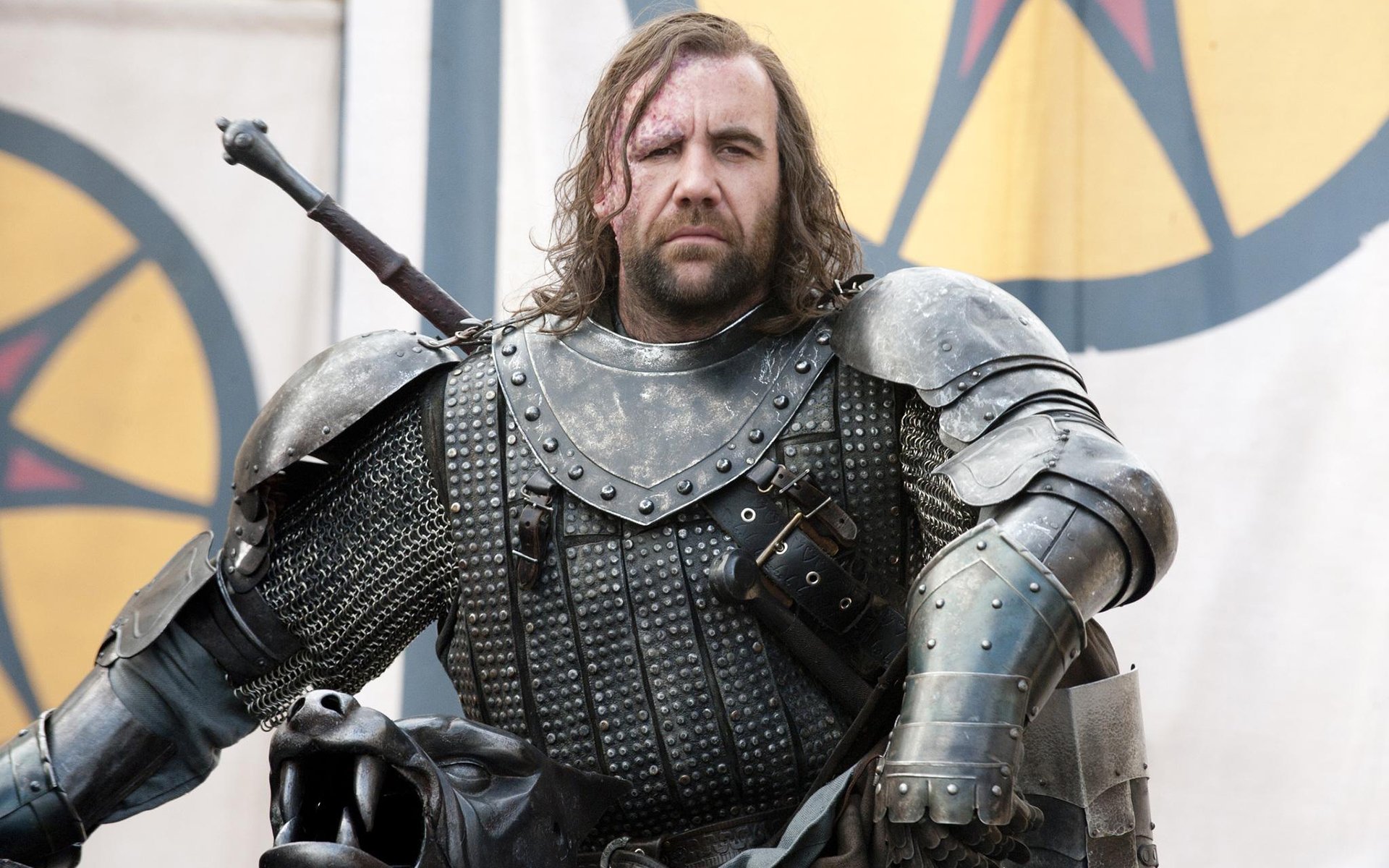 game of thrones chien sandor clegane chien guerrier armure