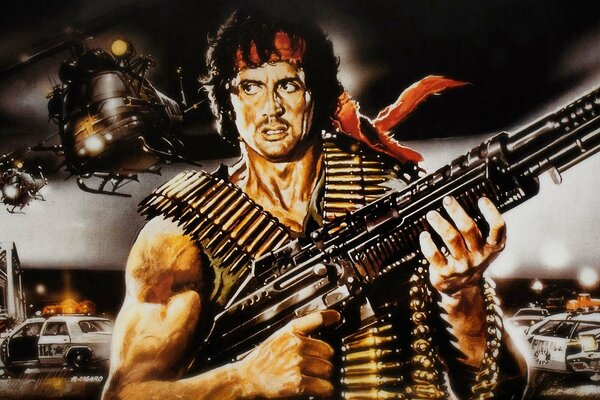 Sylvester Stallone, militant, premier sang