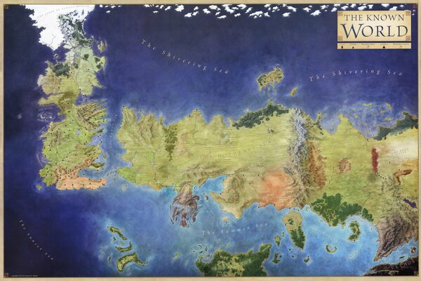 Carte de Game of Thrones essos