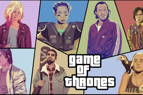 Bild Parodie auf gta Game of Thrones