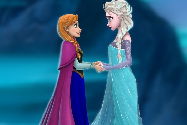 Anna et Elsa cœur froid