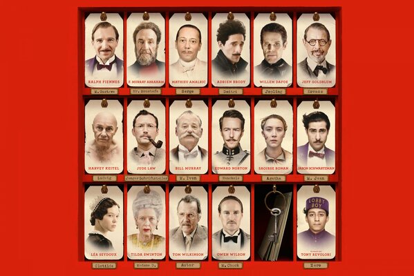 Die Besetzung des Films Grand Hotel Budapest 