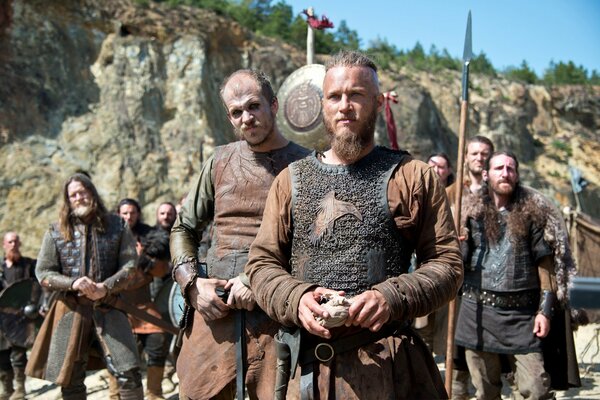 The Great Ragnar Lothbrok and Floki from Vikings