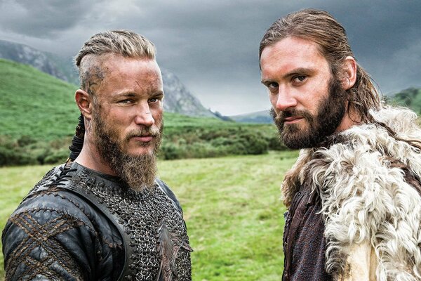 Foto delle riprese della serie storica Vikings