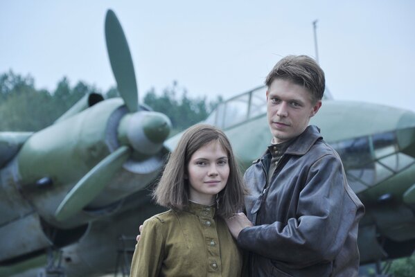 Pareja de enamorados de los aviones soviéticos