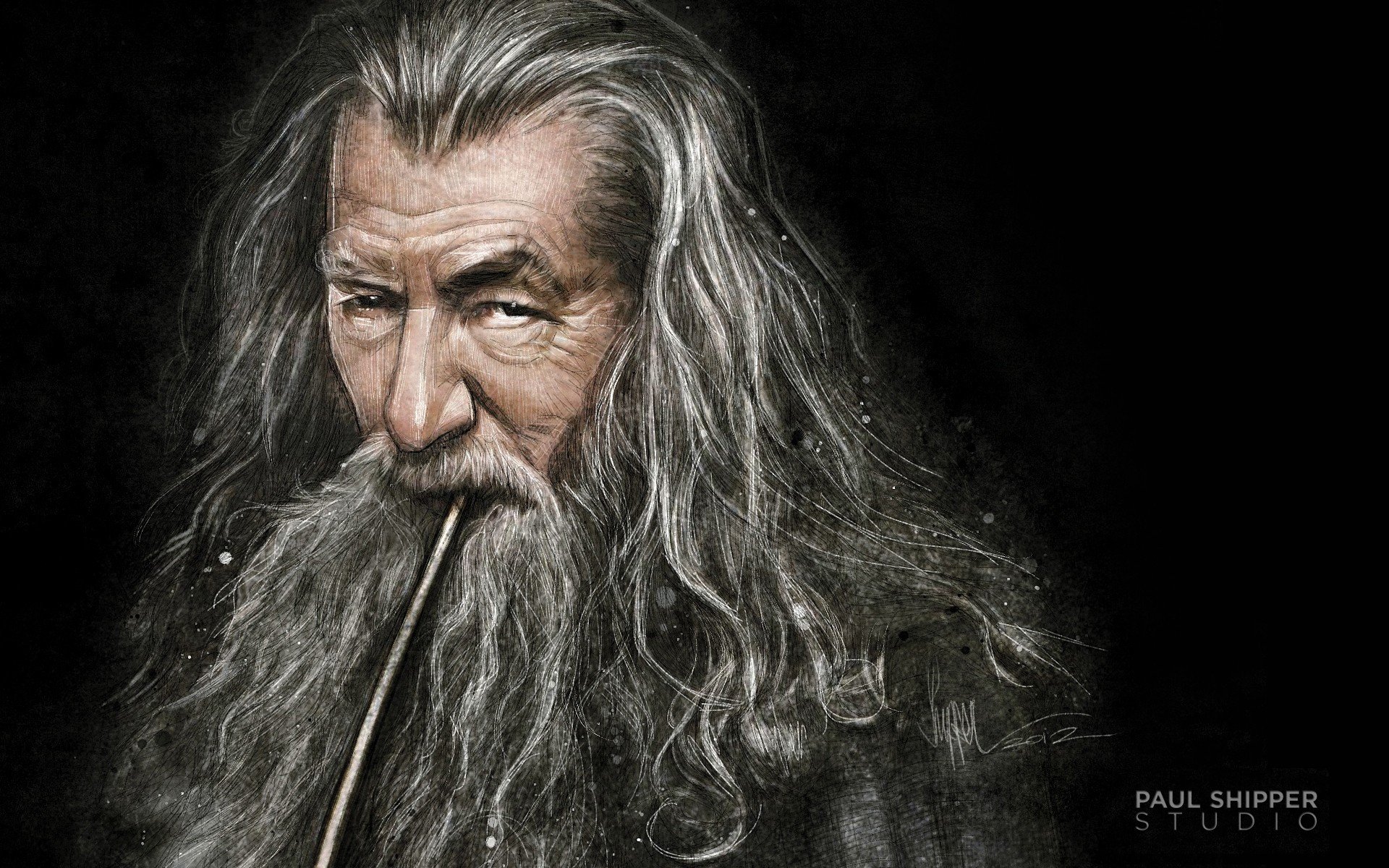 gandalf mago arte el hobbit un viaje inesperado el hobbit un viaje inesperado el señor de los anillos pablo el dueño de la carga estudio