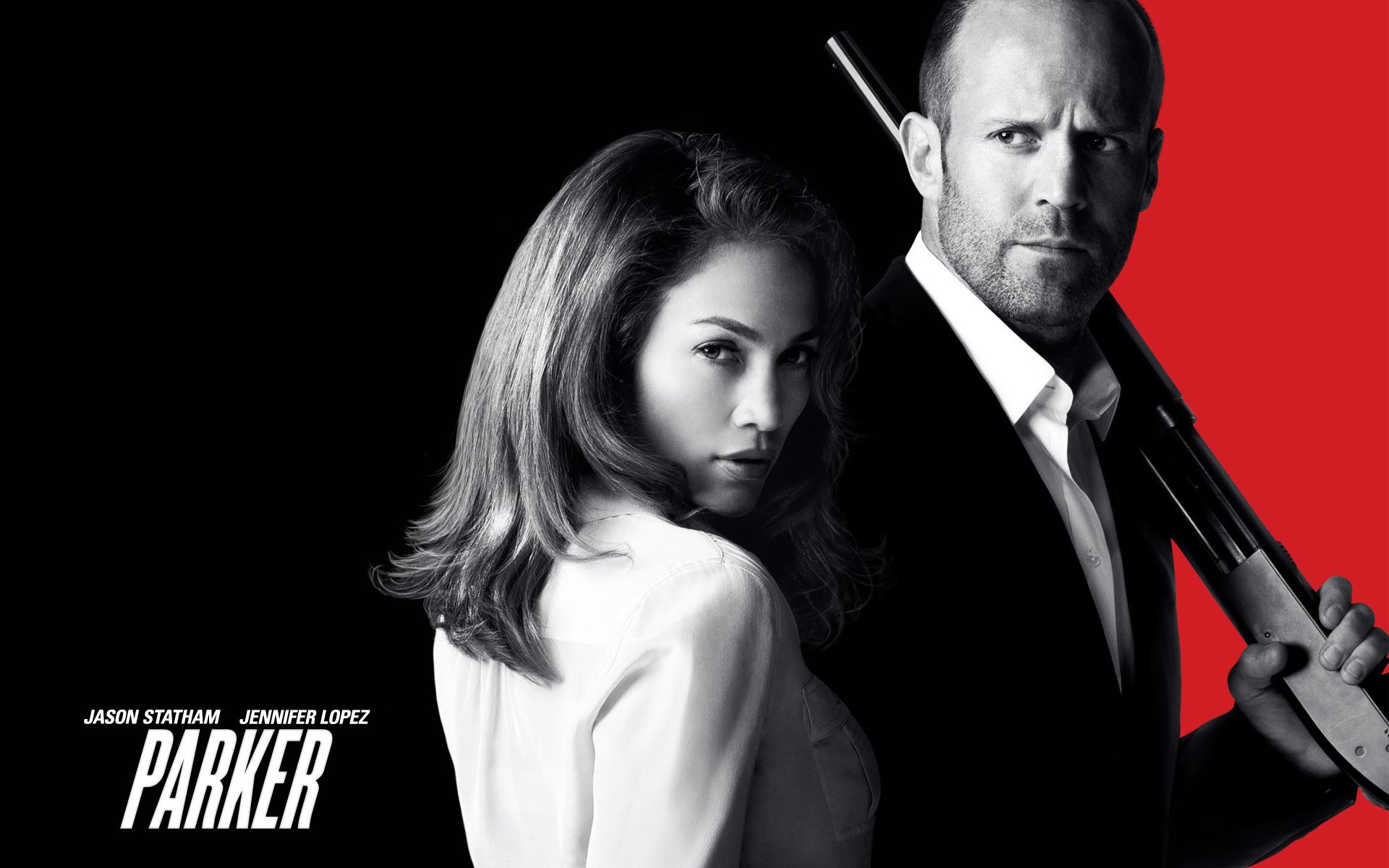 jason statham jason statham parker jennifer lopez czerwone tło czarne tło