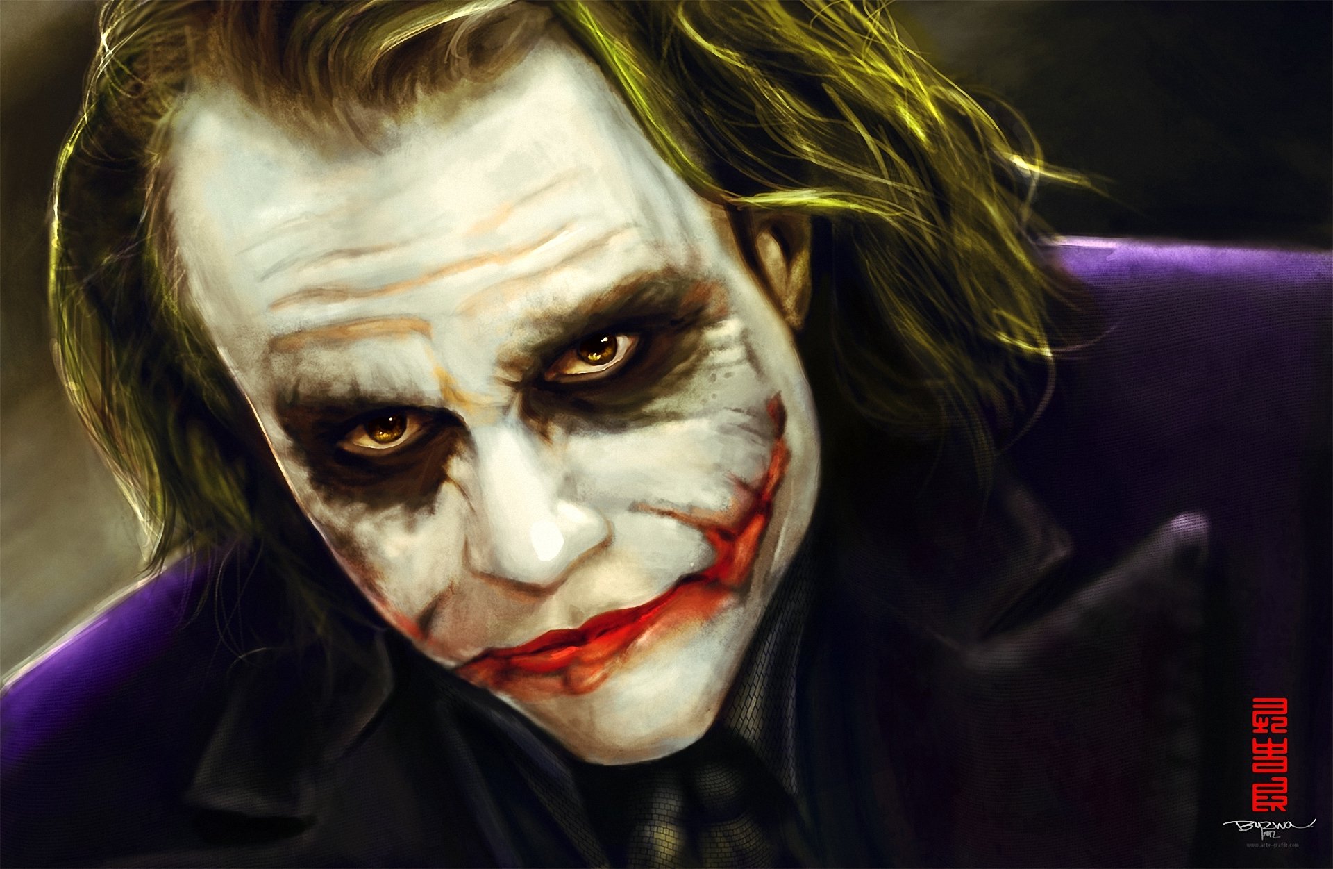 kunst byzwa dher joker batman make-up