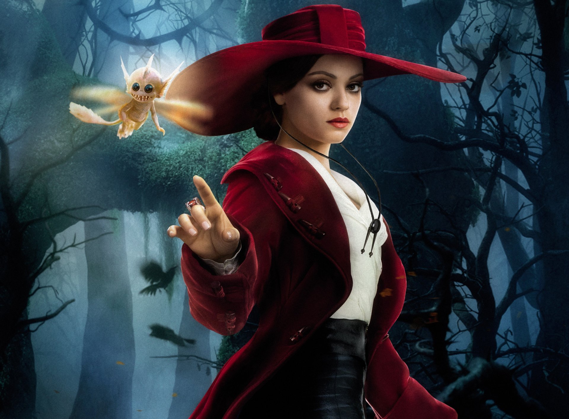 oz: grande e terribile oz: grande e potente ragazza strega cappello foresta mila kunis theodora