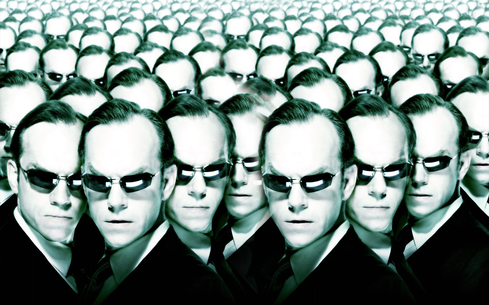 matrix agent smith okulary dużo głowy