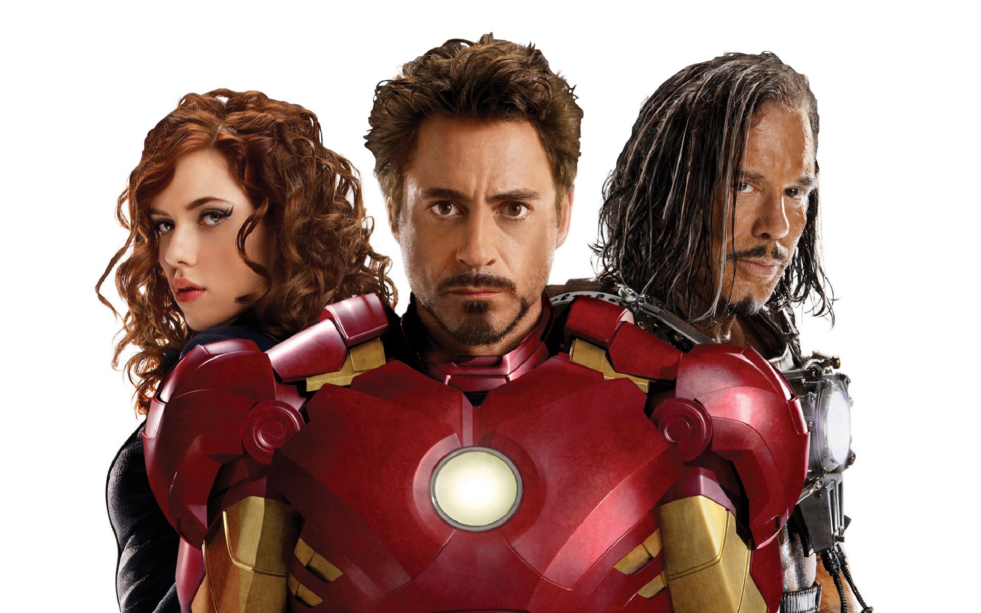 iron man 2 tony stark robert downey jr. acteur black widow scarlett johansson actrice ivan vanko fouet méchant mickey rourke boxeur