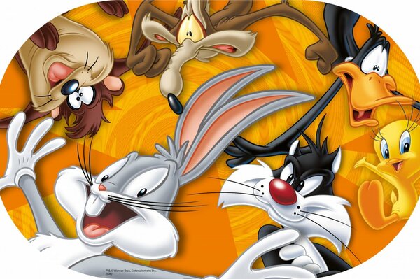 Bugs Bunny and his friends