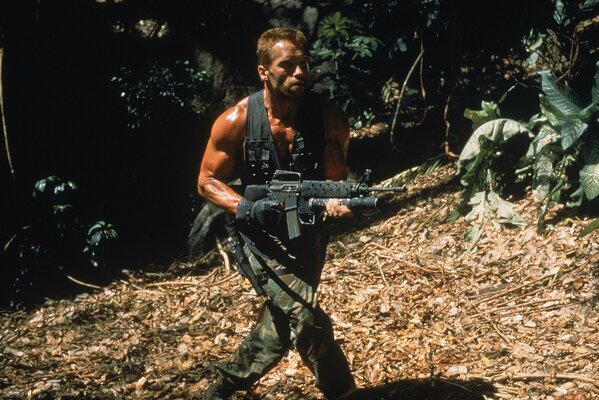 Arnold schwarznegger Cadre du film Predator