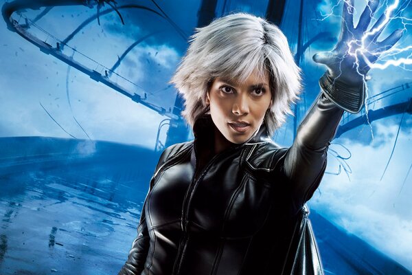 Halle Berry in the X-Men movie