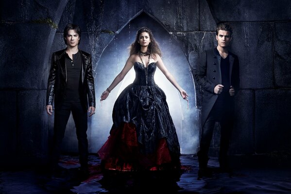 Les acteurs principaux de la série The vampire Diaries