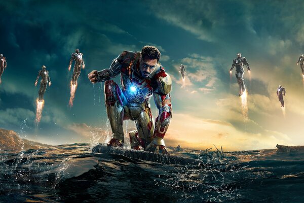 Il poster del film Iron Man .