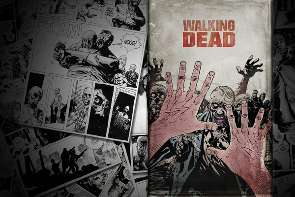 The Walking Dead art with zomyi