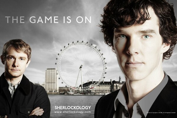 Il poster della serie della bbc Sherlock 