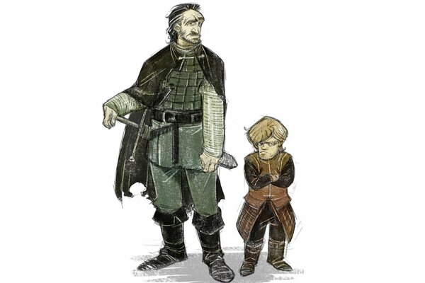 Tyrion Lannister and Bronn