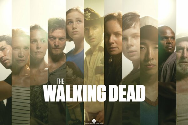 Poster for the TV series the walking dead