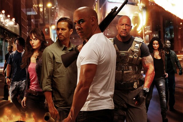 Das Team von Dominic Toretto aus Fast and Furious