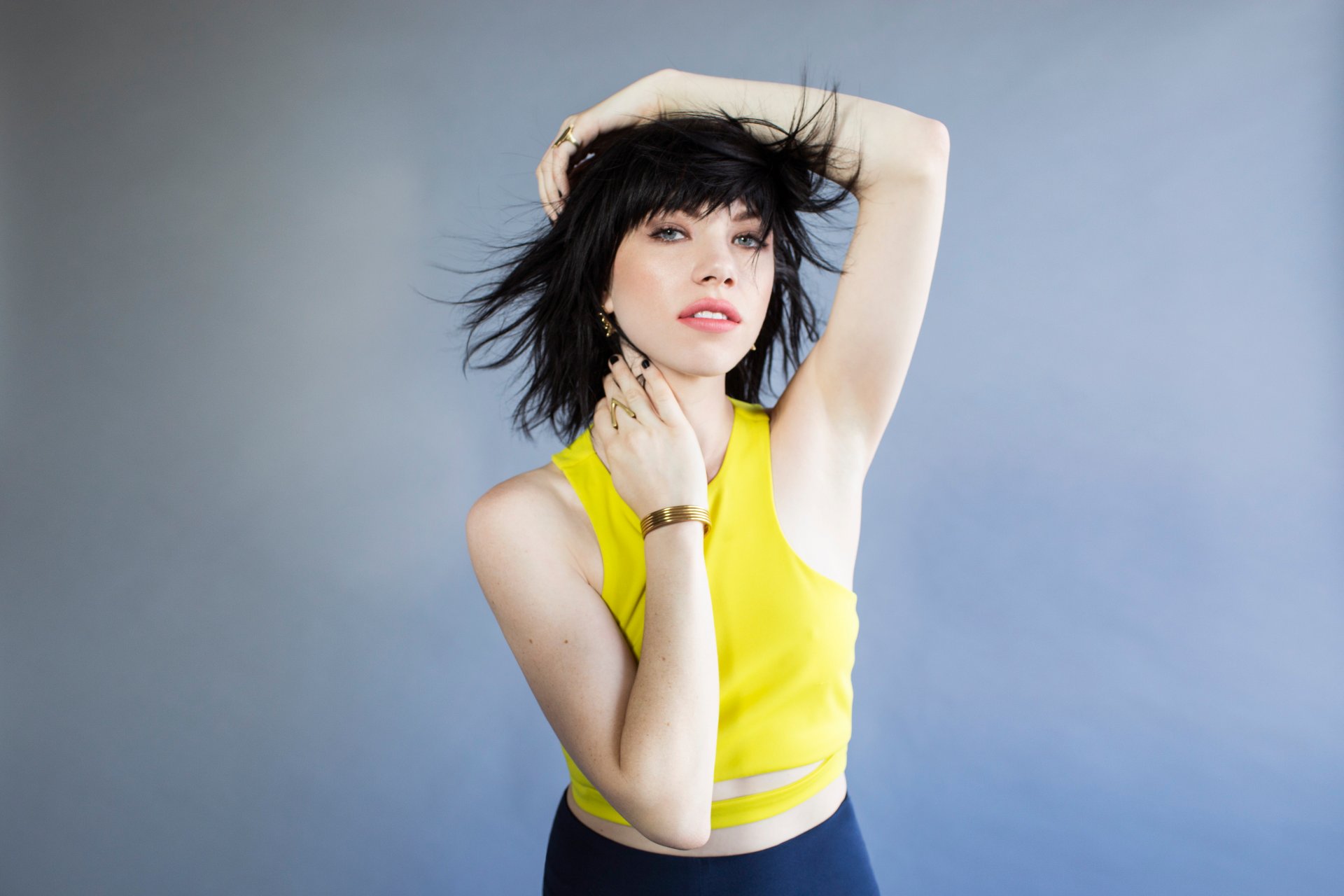 carly ray jepsen carly ray jepsen kanadisch sängerin brünette frisur make-up pose fotoshooting the huffington post 2015