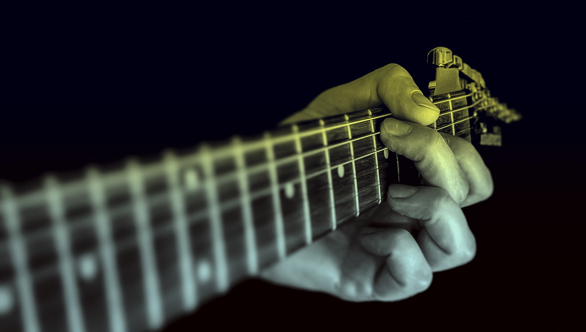 guitarra música macro