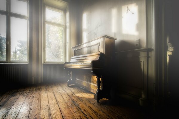 The sun s rays embrace the piano