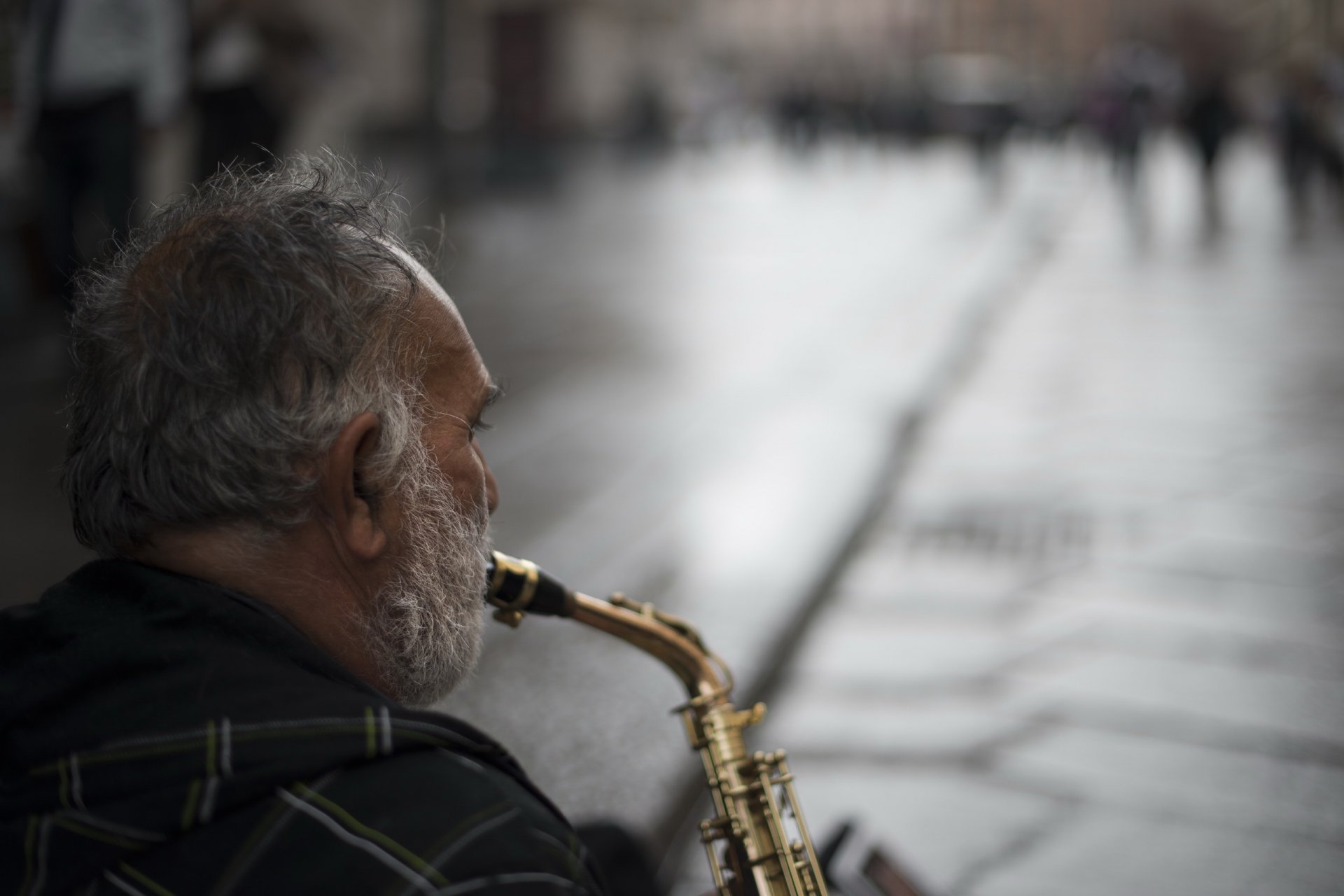 strada sassofono musica