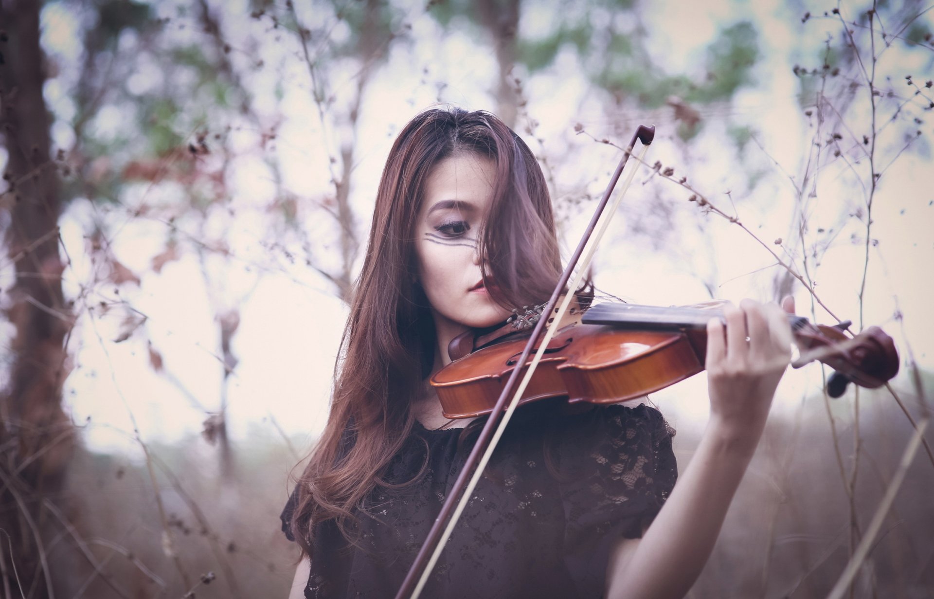 ragazza violino gioco