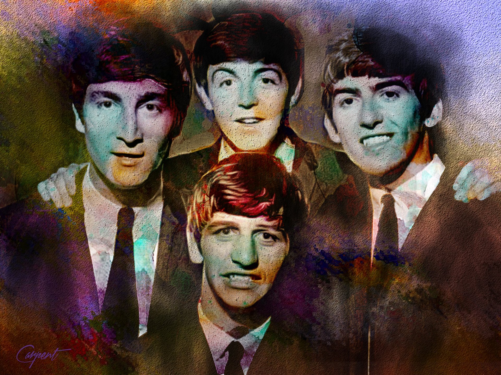 the beatles john lennon paul mccartney george harrison ringo starr música